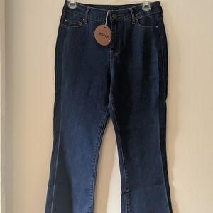 Essue NWT jegging, small, color strip, raw hem